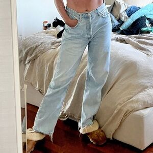 Agolde Mid Rise Loose Fit Jeans